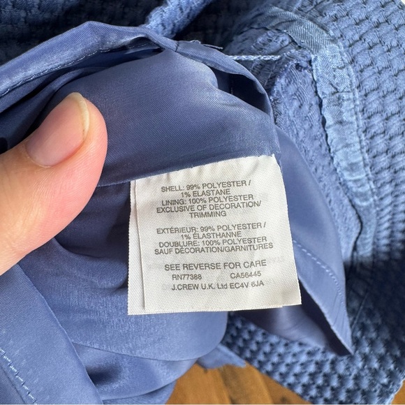 J. Crew NWT Portfolio Dress in Blue Size 8 Petite - Picture 5 of 5